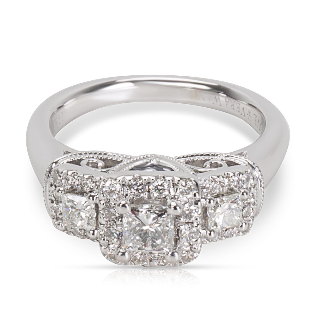 Vera Wang Love Collection Diamond Engagement Ring in 14K White Gold (0.69 CTW)